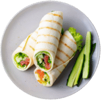 Lachs Wrap