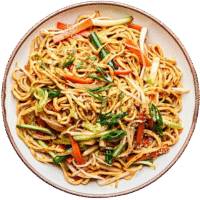 Gebratenen Nudeln mit Gemüse