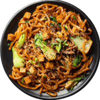 Gebratenen Udon mit Gemüse